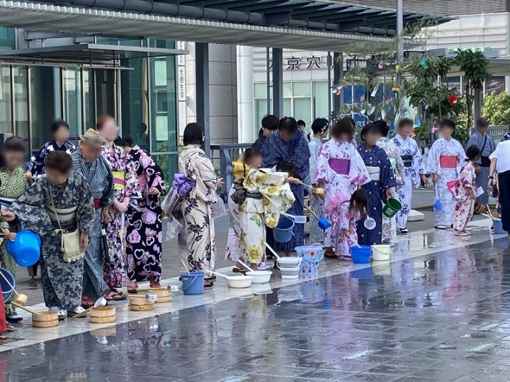 「ゆかた祭り・駅前スタンプラリー」を開催